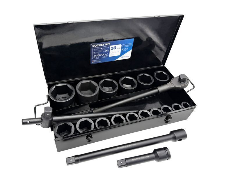 Photo Socket wrench tool set 1" with ratchet and breaker bar 21 pcs STANDART ST-1020HD ST-1020HD,