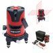 Photo Red cross line laser level 15 m 2 lines PROTESTER LL602R LL602R, view 2,