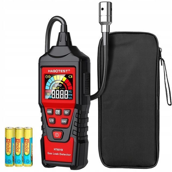 Photo Gas leak detector concentration meter with LCD screen 10,000 ppm 20.00% LEL USB-C HABOTEST HT601B HT601B,