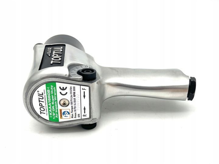 Photo Pneumatic impact wrench 1/2" 814 Nm 8000 rpm TOPTUL KAAA1660B KAAA1660B,