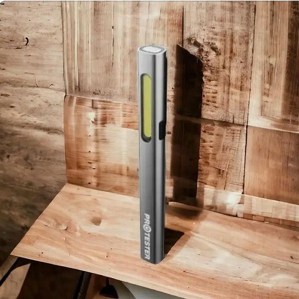 Фото Ліхтарик світлодіодний алюмінієвий (COB+LED) Pen Light з магнітом PROTESTER L-0204W L-0204W,