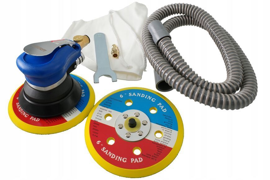 Photo Pneumatic orbital sander 150 mm kit AIRKRAFT AT-980-6V AT-980-6V,