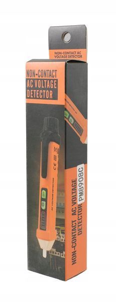 Zdjęcie Pr&oacute;bnik napięcia tester gniazdek elektrycznych ac bezdotykoway 12-1000v PEAKMETER PM8908C PM8908C,