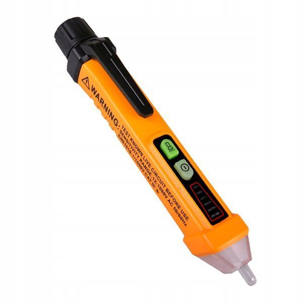 Zdjęcie Pr&oacute;bnik napięcia tester gniazdek elektrycznych ac bezdotykoway 12-1000v PEAKMETER PM8908C PM8908C,
