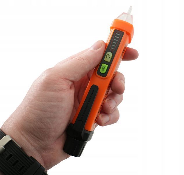 Zdjęcie Pr&oacute;bnik napięcia tester gniazdek elektrycznych ac bezdotykoway 12-1000v PEAKMETER PM8908C PM8908C,