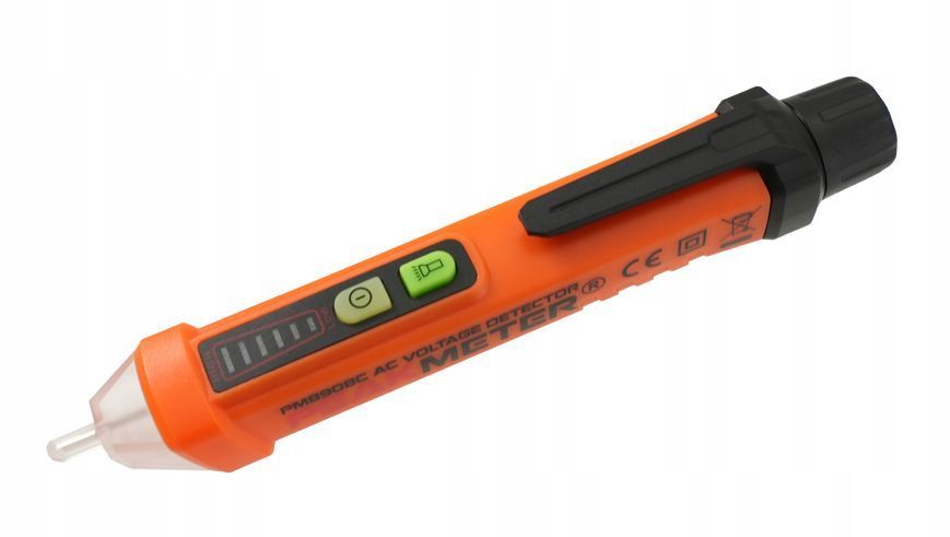 Zdjęcie Pr&oacute;bnik napięcia tester gniazdek elektrycznych ac bezdotykoway 12-1000v PEAKMETER PM8908C PM8908C,