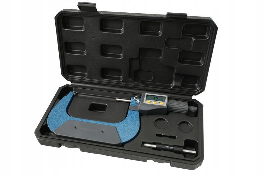 Zdjęcie Mikrometr elektroniczny cyfrowy 75-100 mm / 0.001 mm PROTESTER 5202-100 5202-100,