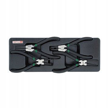 Photo Circlip plier set (snap ring pliers) 4 pcs tool cabinet insert TOPTUL GBAT0401 GBAT0401,