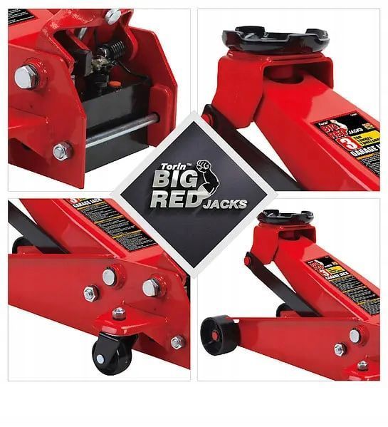Photo Hydraulic jack 3 T 130&ndash;465 mm trolley type TORIN T830023 T830023,