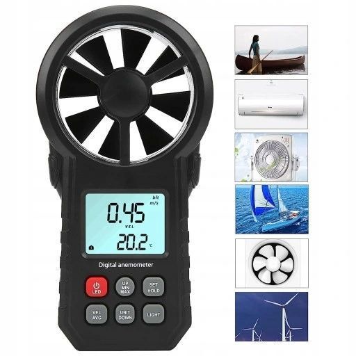 Photo Anemometer &ndash; wind and temperature meter for air conditioning WINTACT WT87A WT87A,