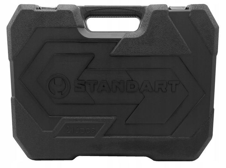 Zdjęcie Zestaw narzędzi 1/4" 3/8" 1/2" klucze nasadowe 216 el w walizce STANDART ST-0216 ST-0216,