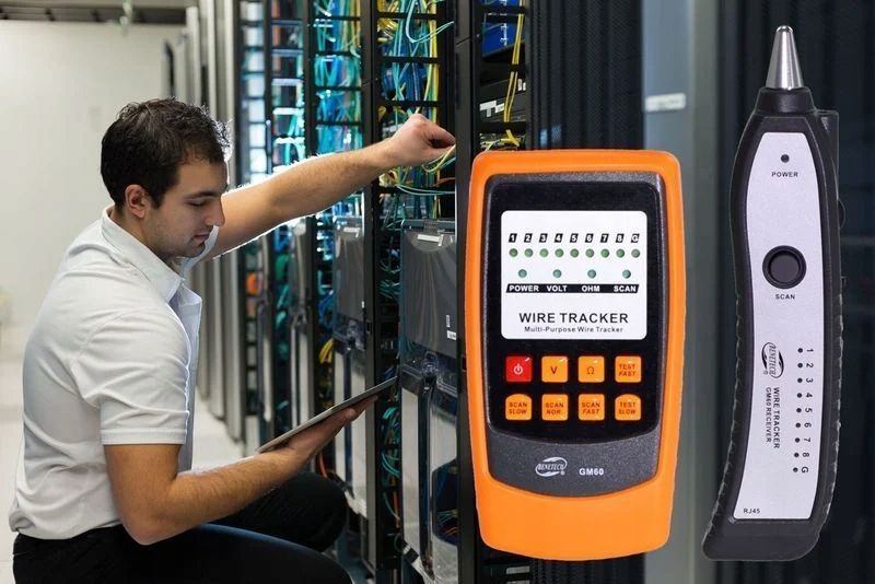 Фото Тестер провідності, детектор мережі RJ11 RJ45 BENETECH GM60 GM60,
