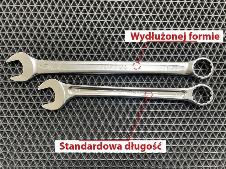 Zdjęcie Zestaw kluczy płasko oczkowych 6-32 mm 26 szt długie komplet TOPTUL GPAA2602 GPAA2602,