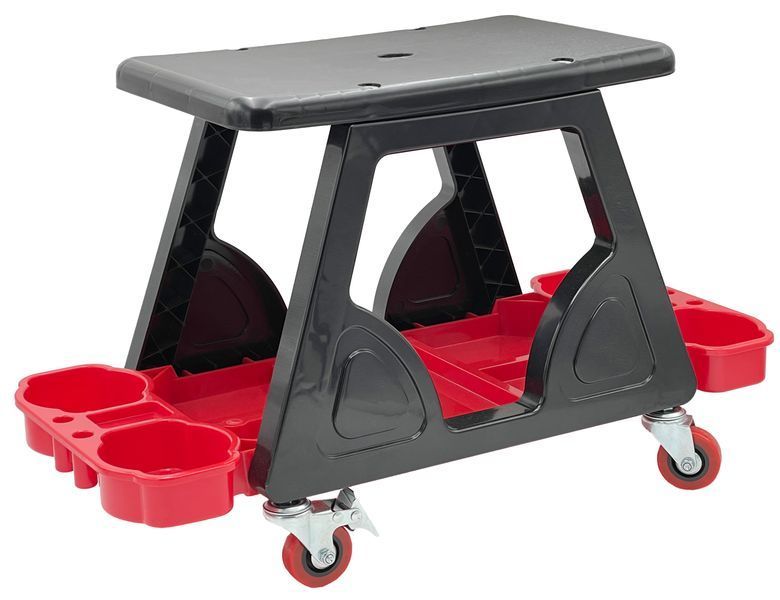 Photo Workshop stool with tool shelf on wheels G.I.KRAFT GI36001 GI36001,