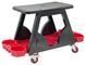 Photo Workshop stool with tool shelf on wheels G.I.KRAFT GI36001 GI36001, view 4,