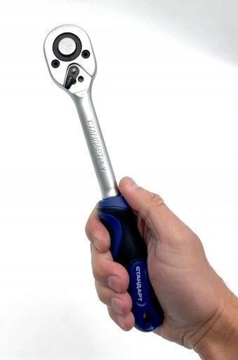 Zdjęcie Zestaw narzędzi kluczy nasadowych 108 el 1/4" 1/2" nasadek bit&oacute;w grzechotek STANDART STM-0108-6 STM-0108-6,