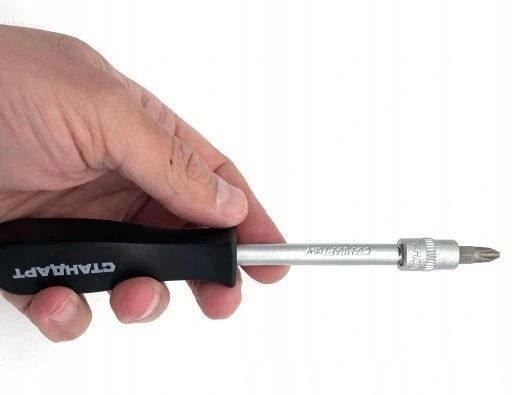 Zdjęcie Zestaw narzędzi kluczy nasadowych 108 el 1/4" 1/2" nasadek bit&oacute;w grzechotek STANDART STM-0108-6 STM-0108-6,