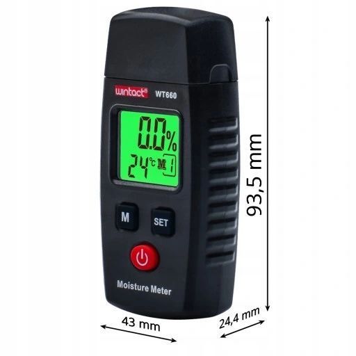 Photo Moisture meter &mdash; wood, concrete, brick, gypsum, plaster, lcd WINTACT WT660 WT660,