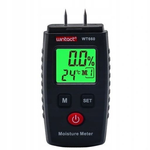Photo Moisture meter &mdash; wood, concrete, brick, gypsum, plaster, lcd WINTACT WT660 WT660,
