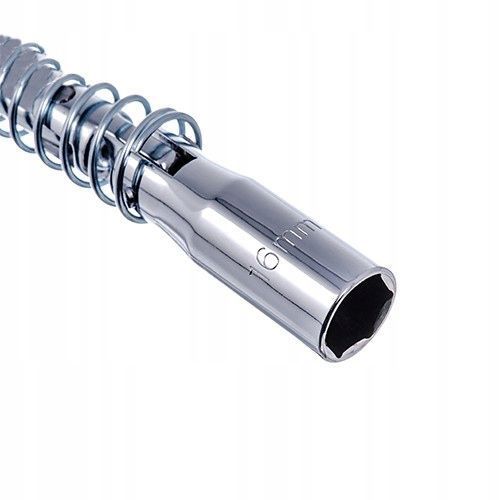 Photo Spark plug wrench 16 mm 350 mm long with universal joint STANDART SPSW1635 SPSW1635,