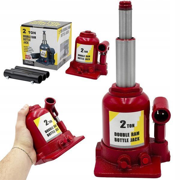 Фото Низький двоступеневий пляшковий домкрат 2T 150&ndash;370 мм TORIN TF0202 TF0202,
