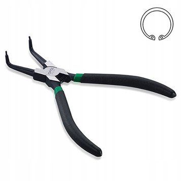 Photo Bent internal circlip pliers 7" 175 mm SEGERA TOPTUL DCAC1207 DCAC1207,