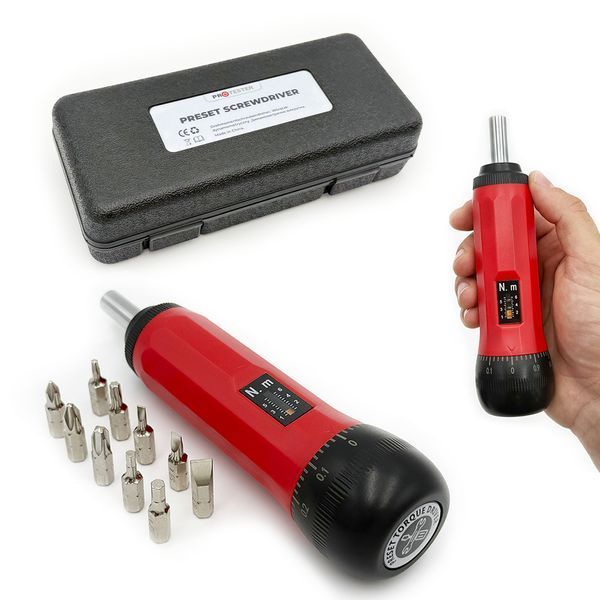 Photo 1/4" torque screwdriver 1&ndash;6 nm with bits PROTESTER ATR-6 ATR-6,