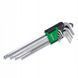 Zdjęcie Klucze imbusowe hex bardzo długie z kulką imbus 1,5-10 9 szt zestaw TOPTUL GAAL0917 GAAL0917, view 1,