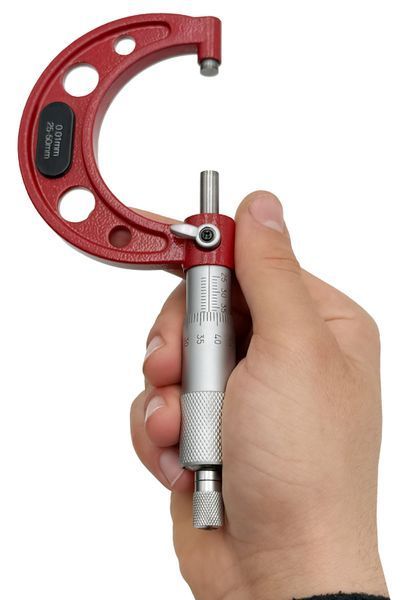Photo Outside micrometer set 4 pcs 0-100 mm in case PROTESTER SMOM0100 SMOM0100,