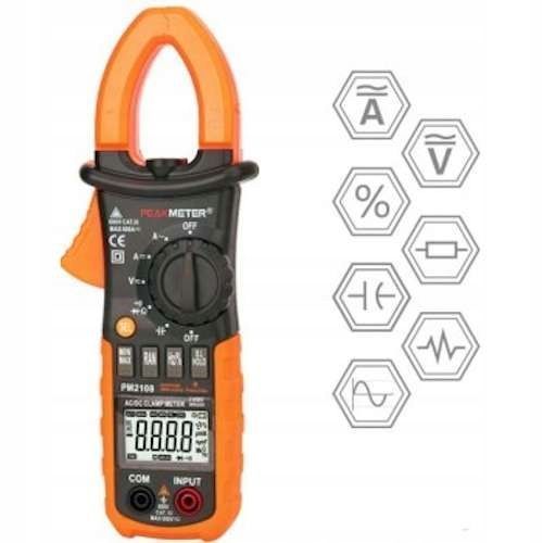 Photo Multimeter ammeter True RMS clamp current meter PEAKMETER PM2108 PM2108,