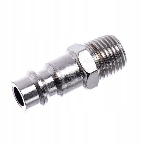Photo Pneumatic quick coupling plug with external thread GZ 1/4" male adapter plug AIRKRAFT SE3-2PM SE3-2PM,