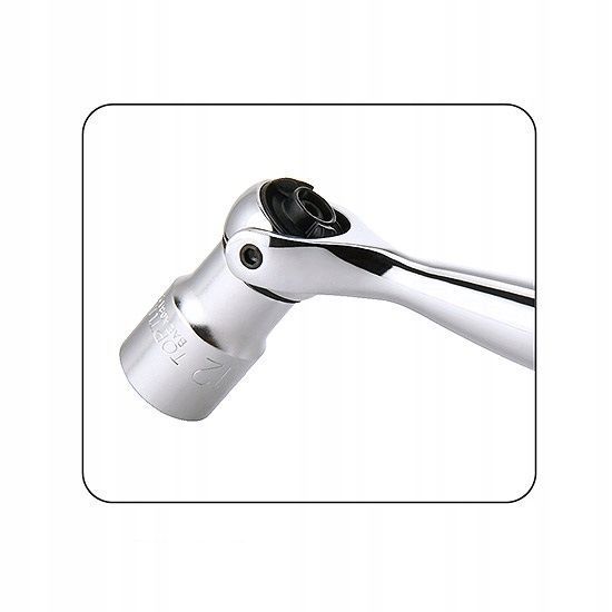Photo Mini ratchet 1/4" with 180&deg; swivel joint 90 teeth 95 mm TOPTUL CHKX0810 CHKX0810,