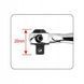 Photo Mini ratchet 1/4" with 180&deg; swivel joint 90 teeth 95 mm TOPTUL CHKX0810 CHKX0810, view 2,