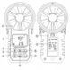 Photo Anemometer wind meter wind speed and temperature tester air velocity measurement BT APP WINTACT WT87B WT87B, view 5,