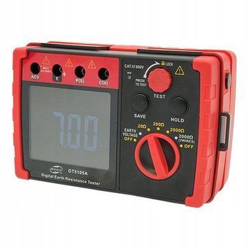 Photo Ground resistance tester 0&ndash;2000 ohms with LCD &ndash; BENETECH GT5105A GT5105A,