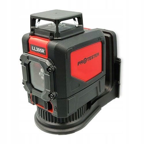 Zdjęcie Laser krzyżowy czerwony 30 m 5 linii 360&deg; poziomica laserowa qsi PROTESTER LL305R LL305R,