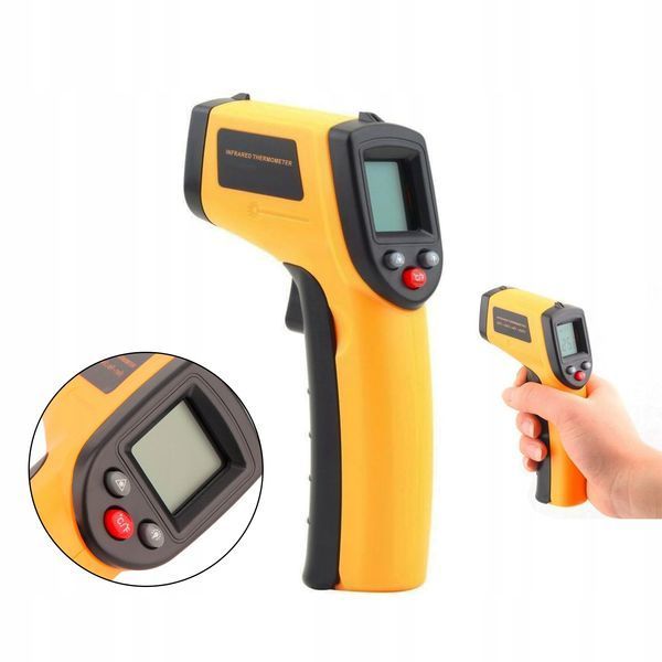 Zdjęcie Pirometr termometr bezkontaktowy laserowy bezdotykowy podczerwień -50 +400&deg;C BENETECH GM320 GM320,