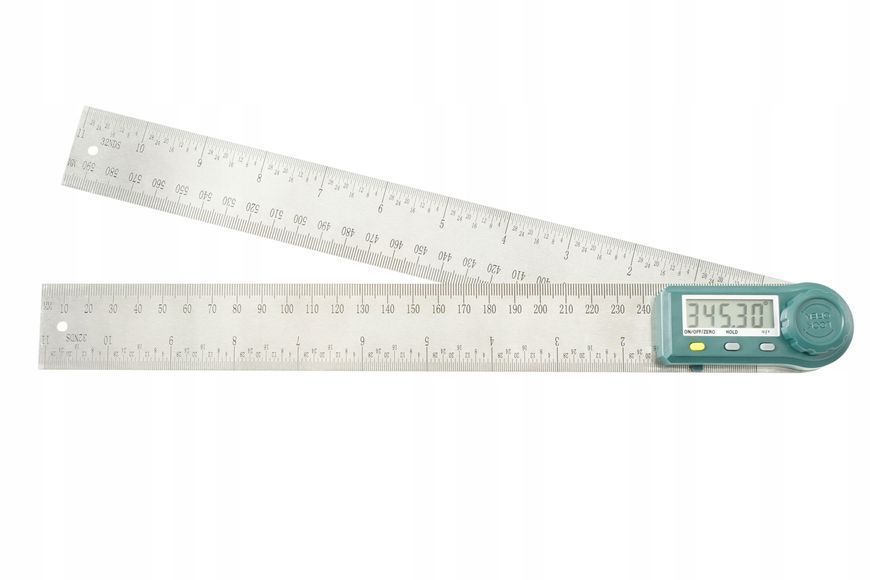 Photo Digital protractor angle ruler 300 mm 360&deg; backlit lcd PROTESTER 5423-300 5423-300,