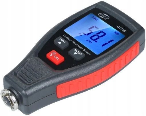 Zdjęcie Miernik tester czujnik grubości powłoki lakieru stal aluminium 0-1800 &micro;m BENETECH GT235 GT235,
