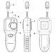 Photo Gas leak detector sensor &ndash; natural gas, LPG, methane, propane, butane + batteries BENETECH GM8800B GM8800B, view 5,