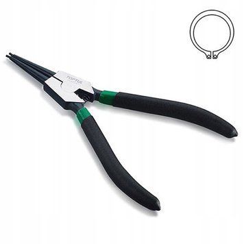 Photo Straight external circlip pliers 7" 175 mm SEGERA TOPTUL DCAB1207 DCAB1207,