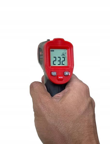 Zdjęcie Pirometr termometr bezkontaktowy laserowy bezdotykowy podczerwień -50+600C WINTACT WT326B WT326B,