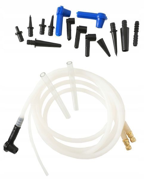 Photo Pneumatic brake bleeding and fluid replacement set 1.5 L + 1 L G.I.KRAFT PBFC21V1 PBFC21V1,