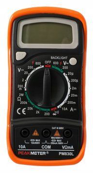 Photo Digital universal multimeter &ndash; electric current meter PEAKMETER PM830L PM830L,
