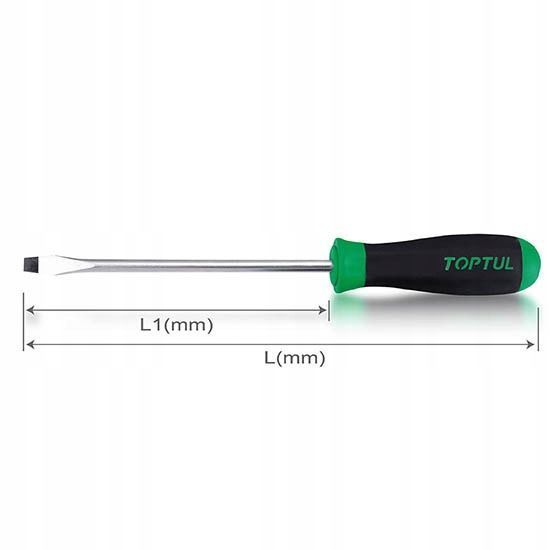 Photo SL 4 mm flat screwdriver with magnet 4&times;100 mm TOPTUL FAAB0410 FAAB0410,
