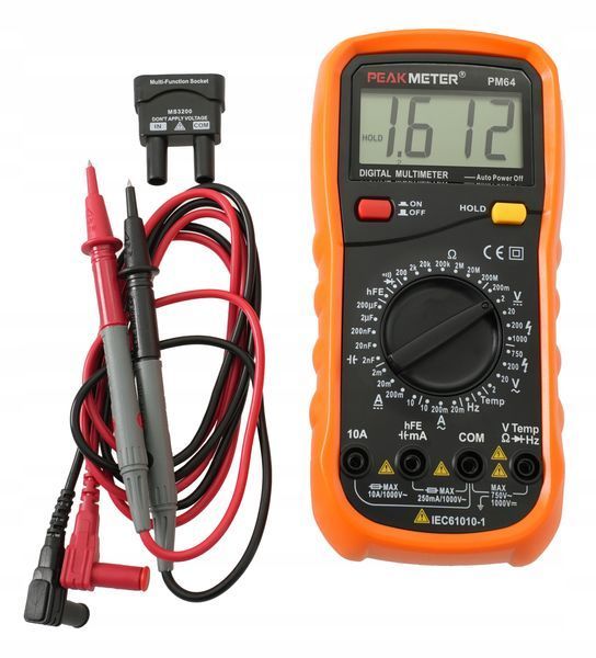 Photo Digital multimeter with thermocouple &ndash; PEAKMETER PM64 PM64,