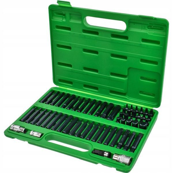 Photo Bit set torx, hex, spline, ribe, sq 60 pcs TOPTUL GCAI6003 GCAI6003,