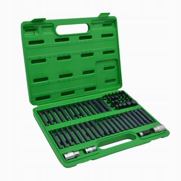 Photo Bit set torx, hex, spline, ribe, sq 60 pcs TOPTUL GCAI6003 GCAI6003,