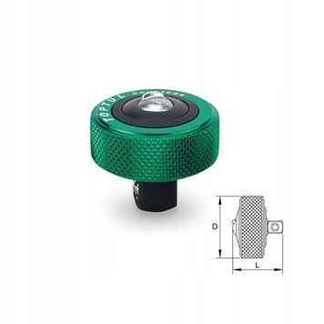 Zdjęcie Grzechotka mini okrągła 1/2" obrotowa pokrętło TOPTUL CAUB1633 CAUB1633,