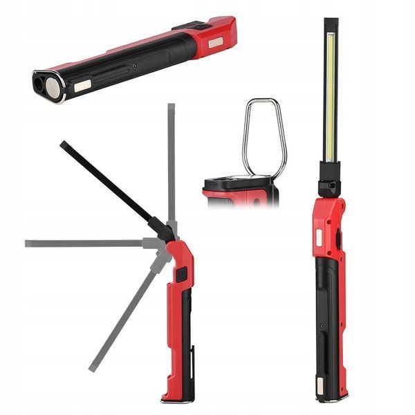 Photo Workshop LED COB flashlight rechargeable 1600 mAh foldable with magnet PROTESTER PRO-FL0103S-2 PRO-FL0103S-2,